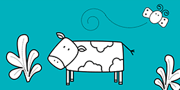 Desenhos para Colorir Online: Pintar a vaca