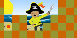 Jogos para crianças criancinhas: jogar pirata