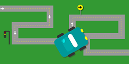 Jogos grátis para Crianças: O carro no labirinto